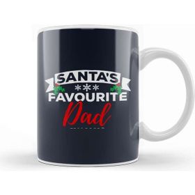 Baskı Dükkanı Santas Favourite Dad Christmas Kupa