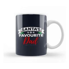 Baskı Dükkanı Santas Favourite Dad Christmas Kupa