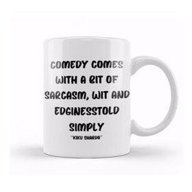 Baskı Dükkanı Sarcasm Funny Sayings Quote Lover Gift For And Men Vintage Retro Rainbow Style Porselen 330 ml Beyaz Kupa Bardak