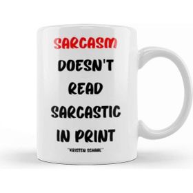 Baskı Dükkanı Sarcasm Funny Sayings Quote Lover Gift For And Men Vintage Retro Rainbow Style Porselen 330 ml Beyaz Kupa Bardak