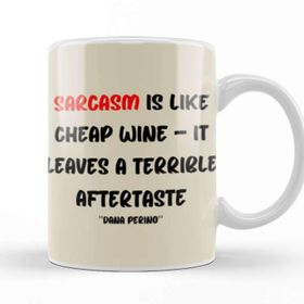Baskı Dükkanı Sarcasm Funny Sayings Quotevfover Gift For And Men Vintage Retro Rainbow Style Porselen 330 ml Beyaz Kupa Bardak