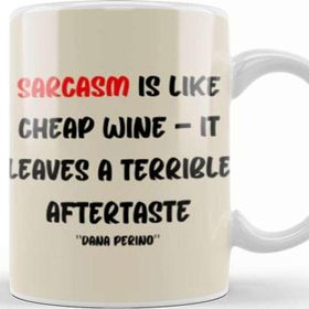 Baskı Dükkanı Sarcasm Funny Sayings Quotevfover Gift For And Men Vintage Retro Rainbow Style Porselen 330 ml Beyaz Kupa Bardak