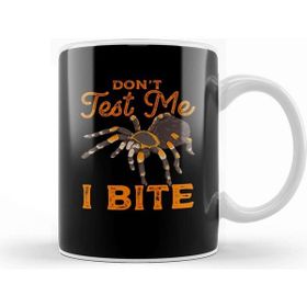 Baskı Dükkanı Sarcastic Don T Test Me I Bite Funny Spider Pun Porselen 330 ml Beyaz Kupa Bardak