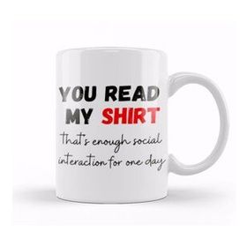 Baskı Dükkanı Sarcastic Funny Gift You Read My Sarcastic Funny Porselen 330 ml Beyaz Kupa Bardak