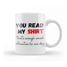 Baskı Dükkanı Sarcastic Funny Gift You Read My Sarcastic Funny Porselen 330 ml Beyaz Kupa Bardak
