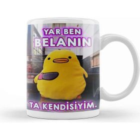Baskı Dükkanı Sarı Civciv Yar Ben Belanın Ta Kendisiyim Kupa Bardak
