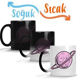 Baskı Dükkanı Satürn 01 Sihirli Porselen Kupa