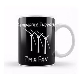 Baskı Dükkanı Save The Earth Renewable Energy I'm A Big Fan Kupa