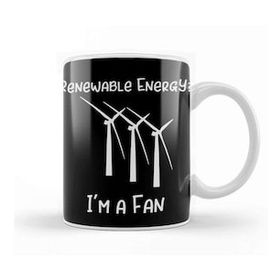 Baskı Dükkanı Save The Earth Renewable Energy I'm A Big Fan Kupa