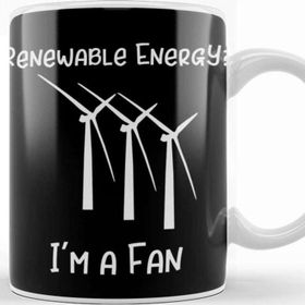 Baskı Dükkanı Save The Earth Renewable Energy I'm A Big Fan Kupa