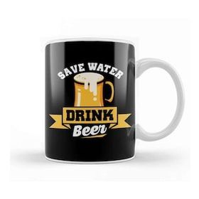 Baskı Dükkanı Save Water Drink Beer Funny Beer Drinking Pun Joke Kupa