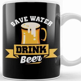 Baskı Dükkanı Save Water Drink Beer Funny Beer Drinking Pun Joke Kupa