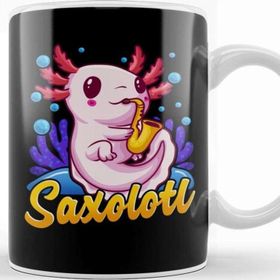 Baskı Dükkanı Saxolotl Sax Axolotl Walking Fish Saxophone Pun Kupa