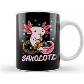 Baskı Dükkanı Saxolotl Sax Playing Axolotl Pun Walking Fish Kupa