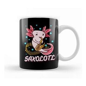 Baskı Dükkanı Saxolotl Sax Playing Axolotl Pun Walking Fish Kupa