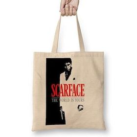 Baskı Dükkanı Scarface The World Is Yours 2 Bez Çanta