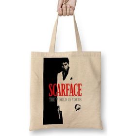 Baskı Dükkanı Scarface The World Is Yours 2 Bez Çanta