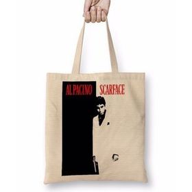 Baskı Dükkanı Scarface The World Is Yours Bez Çanta