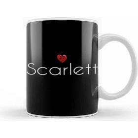 Baskı Dükkanı Scarlett Cute Heart Tasse Kupa