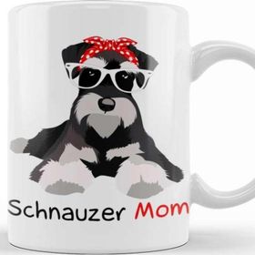 Baskı Dükkanı Schnauzer Mom Bandana S Schnauzer Dog Kupa