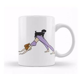 Baskı Dükkanı Schnauzer Yoga Mom Kupa