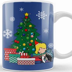 Baskı Dükkanı Schroeder Peanuts Around the Christmas Tree Kupa