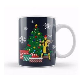 Baskı Dükkanı Scorpion Around The Christmas Tree Mortal Kombat Kupa