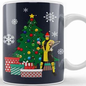 Baskı Dükkanı Scorpion Around The Christmas Tree Mortal Kombat Kupa