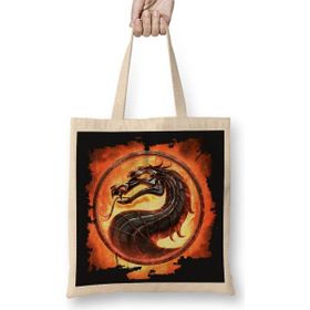 Baskı Dükkanı Scorpion Mortal Kombat Game Bez Çanta
