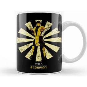 Baskı Dükkanı Scorpion Retro Japanese Mortal Kombat Kupa