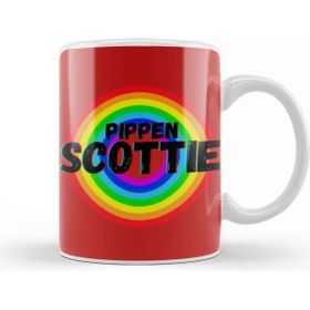 Baskı Dükkanı Scottie Pippen Basketball Gifts Vintage Retro Rainbow Quotes For Boys And Dad Kupa