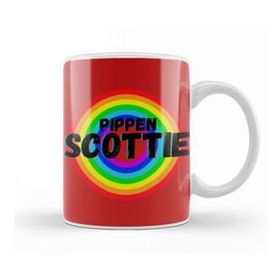 Baskı Dükkanı Scottie Pippen Basketball Gifts Vintage Retro Rainbow Quotes For Boys And Dad Kupa