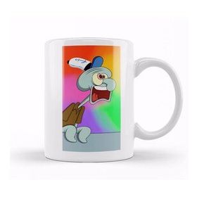 Baskı Dükkanı Screaming Squidward Süngerbob Kupa