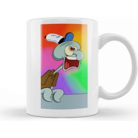 Baskı Dükkanı Screaming Squidward Süngerbob Kupa