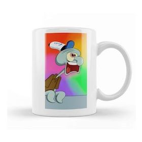 Baskı Dükkanı Screaming Squidward Süngerbob Kupa