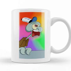 Baskı Dükkanı Screaming Squidward Süngerbob Kupa