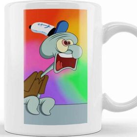 Baskı Dükkanı Screaming Squidward Süngerbob Kupa