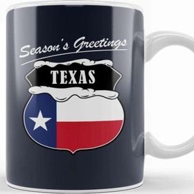 Baskı Dükkanı Seasons Greetings Texas Christmas Kupa