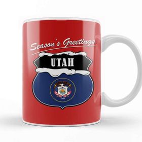 Baskı Dükkanı Seasons Greetings Utah Christmas Kupa
