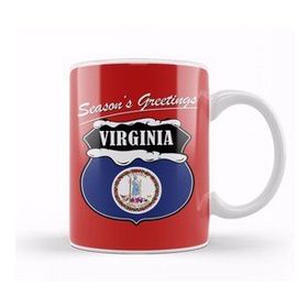 Baskı Dükkanı Seasons Greetings Virginia Christmas Kupa