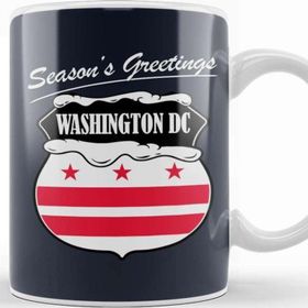Baskı Dükkanı Seasons Greetings Washington Dc Christmas Kupa