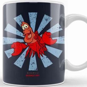 Baskı Dükkanı Sebastian Retro Japanese Little Mermaid Kupa