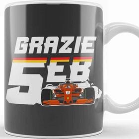 Baskı Dükkanı Sebastian Vettel Grazie Seb Kupa