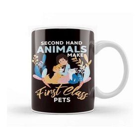 Baskı Dükkanı Second Hand Animals Make First Class Pets Dog Cat Rescue Kupa