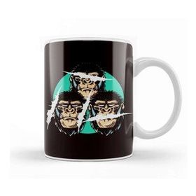 Baskı Dükkanı See Speak Hear No Evil Japan Monkeys Japanese Art Gorilla Kupa
