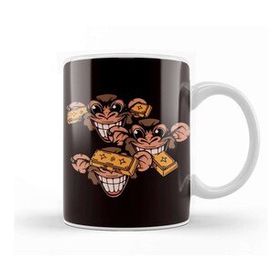 Baskı Dükkanı See Speak Hear No Evil Japan Wise Monkeys Japanese Art Gold Kupa