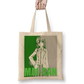 Baskı Dükkanı Seishun Bunny Girl Mai-San Bez Çanta