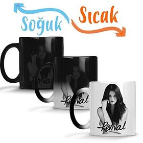 Baskı Dükkanı Selena Gomez 01 Sihirli Porselen Kupa