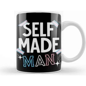 Baskı Dükkanı Self Made Man Trans Transgender Flag Pride Kupa