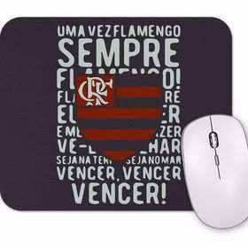 Baskı Dükkanı Sempre Flamengo Cinza Chumbo Mouse Pad